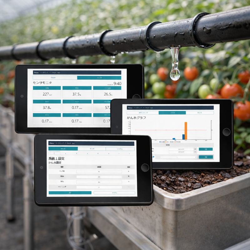 jwp自動灌水・施肥制御盤 あぐりウォーター